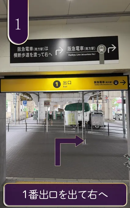 1番出口を出て右へ